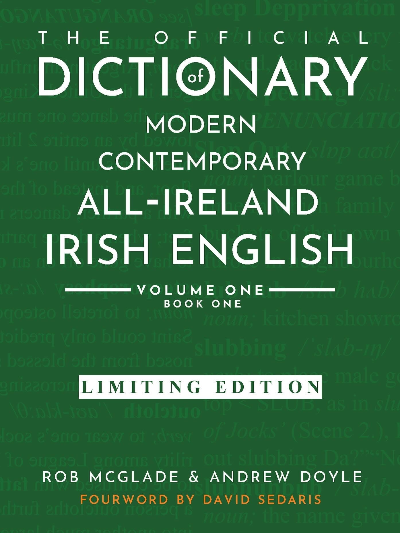 The Official Dictionary of Modern Contemporary All-Ireland Irish English